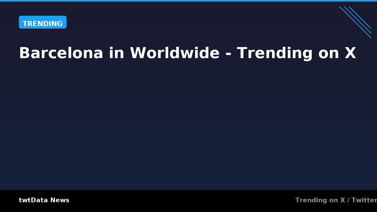 Barcelona in Worldwide - Trending on X