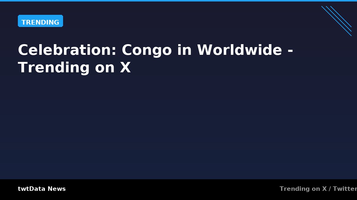 Celebration: Congo in Worldwide - Trending on X